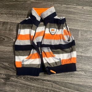 Striped jacket vest